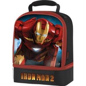  Iron Man 2 Lunch Box Kit Dual Compartment Insulated