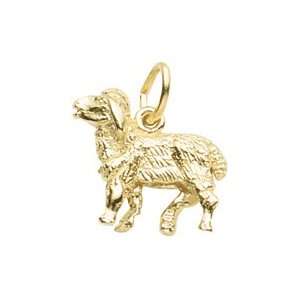  Rembrandt Charms Sheep Charm, Gold Plated Silver: Jewelry