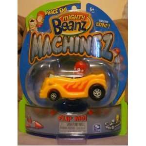 Mighty Beanz Machinez Set: Special Edition Hot Rod Bean #348 & Yellow 