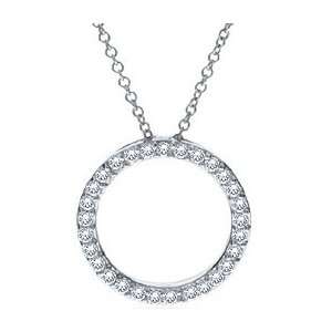    Ziamond Cubic Zirconia MEDIUM Circle Of Love Pendant: Jewelry