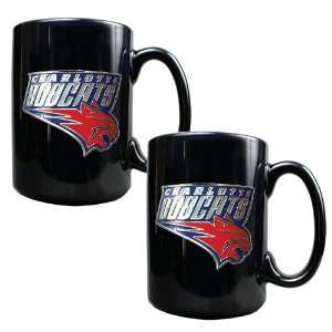 Charlotte Bobcats 2 Piece Matching NBA Ceramic Coffee Mug Set