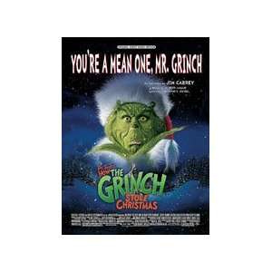  Youre a Mean One, Mr. Grinch   P/V/G Sheet Music Musical 