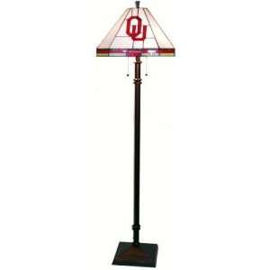  OU Sooners Tiffany/Stained Glass Floor Lamp