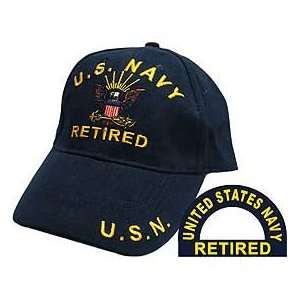  United States Navy Retired Blue Hat Cap USN: Everything 