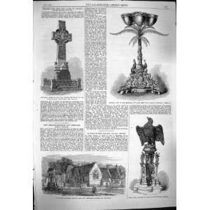   1864 MaryS School Chatham Eagle Lectern Cross Oxford: Home & Kitchen