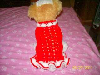 HOT RED Dress w/Ruffles SPARKLE BUTTERFLY ALL SIZES  