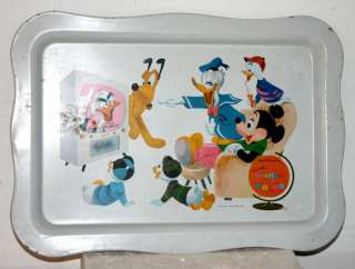 Vintage Walt Disney World Of Color Tin Tray 1961  