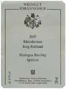 Weingut Johannishof Rudesheimer Berg Rottland Riesling Spatlese 2007 