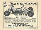 Vintage 1964 King Kart Dyna King & Super King Go Kart Ad