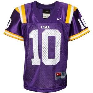   #10 Toddler Replica Football Jersey   Purple (4T): Sports & Outdoors