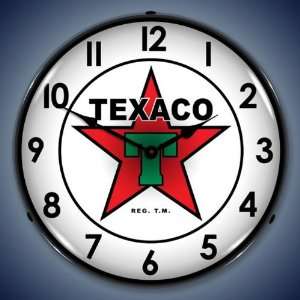  Texaco Star Lighted Retro Clock