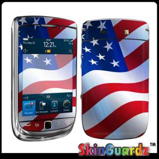 USA Flag DECAL SKIN TO COVER BLACKBERRY TORCH 9800 CASE  