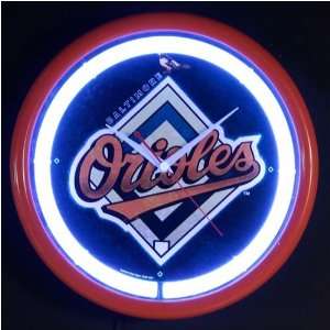  Baltimore Orioles Plasma Wall Clock: Sports & Outdoors