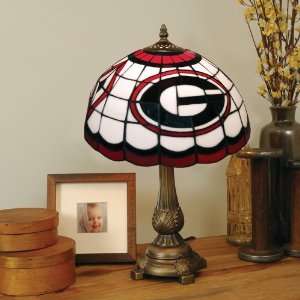  University of Georgia Stained Glass Table Lamp