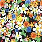 cute as a bug brt flowers on black cotton quilt fabric $ 10 25 listed 