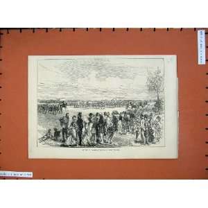  1875 Review Canadian Militia Camp Niagara War Army