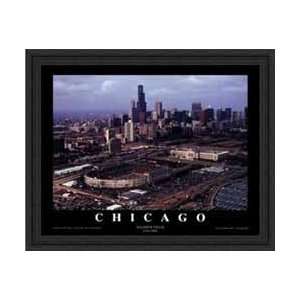  Soldier Field (Old) Chicago Bears Aerial Framed Print 