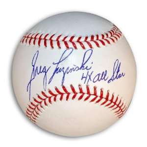  Greg Luzinski Baseball Inscribed 4X All Star Autographed 