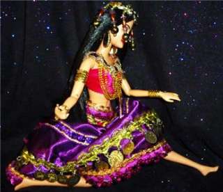 Gypsy Belly Dancer In the night barbie doll ooak  