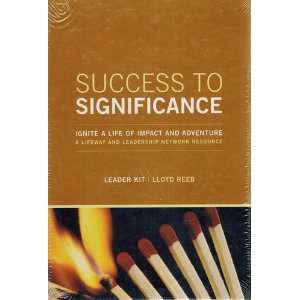  Success to Significance Leader Kit (9781415834992) Lloyd 