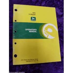  John Deere 915 V Ripper OEM OEM Owners Manual OMN2001034 