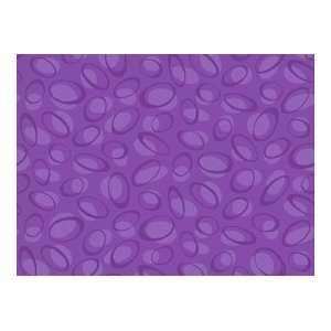 VEGGIE TALES Helping Hands Oval Circle Purple Cotton Fabric BY THE 