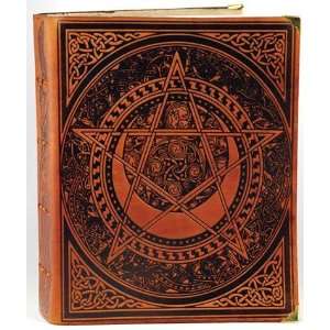   Celtic Spiral Pentagram Blank Book Honey Mead Brown: Everything Else