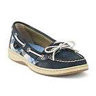New Womens Sperry Top Sider Angelfish Navy Blue Plaid Boat Shoes 9.5M