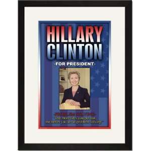   /Matted Print 17x23, Hillary Clinton For President: Home & Kitchen