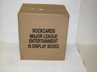 Rockcards Rock Music Trading Cards Case 10 Boxes #101  