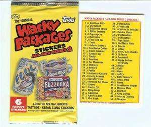 Wacky Packages * ANS 2   COMPLETE SET of 55  