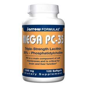  Jarrow Formulas Mega PC 35 (Lecithin), 1200 mg Size 120 