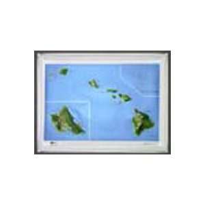   Raised Relief Map NCR Style with OAK WOOD Frame: Office Products