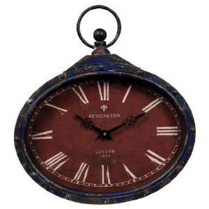   Roman Numerals Metal Wall Clock, 15 Inch by 3 Inch by 16 1/2 Inch High