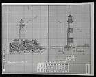  COUNTED CROSS STITCH PATTERN BOSTON & BODIE ISLAND LIGHTHOUSES