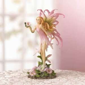 Fairy Holding Flower Statue / Figurine 