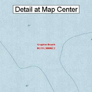  USGS Topographic Quadrangle Map   Grayton Beach, Florida 