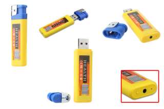 NEW! Yellow Lighter Spy Cam! DVR Mini DV USB Spy Hidden Camera Cam 