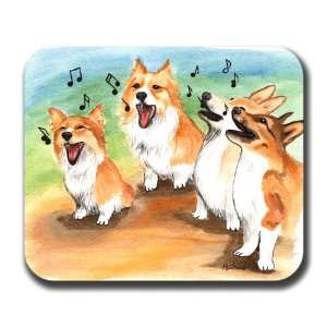  Corgi Choir Dog Art Mouse Pad: Everything Else