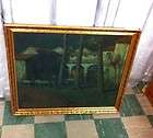 LISTED ARTIST C.L.V Young italian Oil painting On Canvas 1902