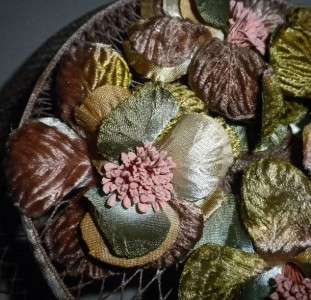   HATMAKER ORIGINAL~VELVET Brown PILLBOX HAT~Netting~Velvet Flowers