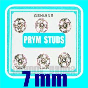 36 sets press METAL buttons SNAP fastener PRYM STUD 7mm  