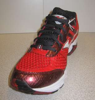MENS MIZUNO LIMITED EDITION WAVE RIDER 15 RUBY/CRYSTAL size 13  