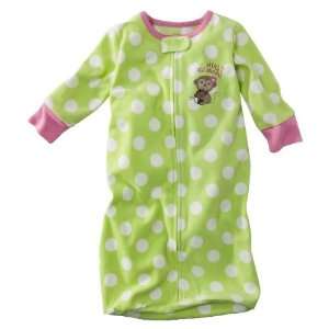   Newborn Girls Monkey Sleepbag   Green One Size Fits All: Baby