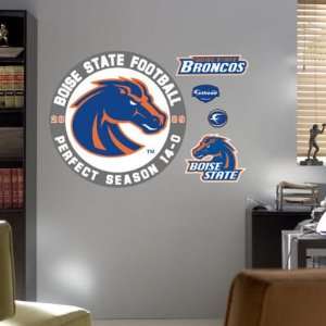  Boise State Perfect Season Logo Fathead NIB Everything 
