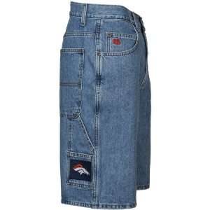   Broncos Light Blue All Pro Denim Carpenter Shorts