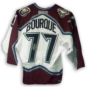   Bourque Colorado Avalanche Autographed White Jersey: Sports & Outdoors