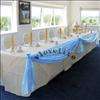 5M Sky Blue Organza Swags For Wedding Top Table Bo