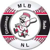 Cincinnati Reds Pinback Pin Badge, Refrigerator Fridge Magnet, MLB NL 
