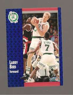 LARRY BIRD FLEER 1991 CARD #8  